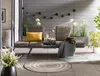 home24 Loungesofa - Stahl / Webstoff Produktbild-Vorschau 3