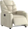 vidaXL Fauteuil relax électrique Crème similicuir Voir les images du produit 3