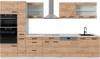 Küchenzeile Vicco R-Line Goldkraft Eiche/Weiß 350 cm AP Produktbild-Vorschau 1