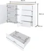 Buffet Liko mit 4 Schubladen und 2 Türen, Weiß und Produktbild-Vorschau 9