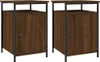 vidaXL Nachttische 2 Stk. Braun Eichen-Optik 40x42x60 cm Produktbild-Vorschau 2