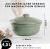Römertopf Brottopf Rund Ø 30cm - Brotkasten Grün aus Produktbild-Vorschau 6