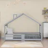 Dětská postel Sweiko borovice Postel 90x200cm s komínem a Náhled obrázku produktu 9