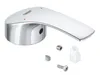 A chrome faucet handle and its associated parts are displayed on a white background. Náhľad obrázku produktu