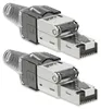 Netzwerkstecker Cat7 CAT 7 RJ45 Stecker 2x Steckverbinder Produktbild-Vorschau 1