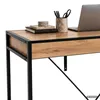 Schreibtisch LOFT PURE Craft Eiche 124 cm 2 Schubladen Produktbild-Vorschau 4