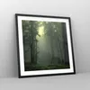 Gerahmtes Poster - Schwarzer Rahmen - Wald Nebel Baum - Produktbild-Vorschau 8