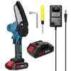 Mini Kettensäge, 4 Zoll 21V Elektro-Kettensäge mit 2x Produktbild-Vorschau 1