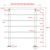 YZNAHRE Edelstahl Treppengeländer 180cm Handlauf Geländer Produktbild-Vorschau 2