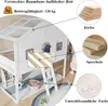 Hausbett, mit Treppe, mit Fallschutz und Gitter, Zwei graue Produktbild-Vorschau 4