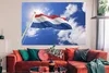 MuchoWow® Poster Die Flagge der Niederlande weht am Himmel Produktbild-Vorschau 2