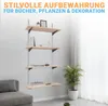 BOOMET Wandregal Metall mit Boden · 5 Ebenen 80x40cm Höhe Produktbild-Vorschau 6