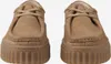 A front view of a pair of brown Clarks Torhill Bee shoes. Náhľad obrázku produktu