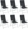 vidaXL Hochlehner-Auflagen 6 Stk. Schwarz Oxford-Gewebe Produktbild-Vorschau 3