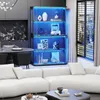 BROTTAR Große runde Vitrine mit 3-farbiger LED-Beleuchtung, Produktbild-Vorschau 14