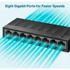 TP-Link LS1008G, Nespravované, Gigabit Ethernet Náhľad obrázku produktu 10
