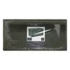 A dark green storage ottoman is shown in its packaging. Podgląd zdjęcia produktu