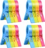 Four sets of colorful plastic clothespins arranged in a grid. Produktbild-Vorschau