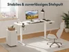 SANODESK QS1 160x75cm Höhenverstellbarer Schreibtisch Produktbild-Vorschau 3