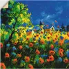 ARTland Wandbild, selbstklebend Blaue und rote Mohnblumen Produktbild-Vorschau 1