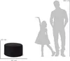 Lumaland 20705, Hocker/Ottomane, Rund, Schwarz, PVC, Produktbild-Vorschau 7