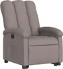 vidaXL Relaxsessel mit Aufstehhilfe Taupe Stoff Produktbild-Vorschau 4