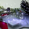 Lampki Druciki Girlanda 40 Led Zimna Biel Na Baterie Podgląd zdjęcia produktu 4