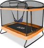 Aga Obdĺžniková trampolína 122x183 cm Oranžová Náhľad obrázku produktu 1