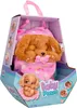 A plush toy dog in its packaging. Produktbild-Vorschau