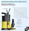 Schmutzwasserpumpe 5.000l/h, 250W, max. Förderhöhe 6m, Produktbild-Vorschau 4