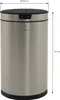 ML-Design Mülleimer mit Sensor 30L rund, Edelstahl Silber Produktbild-Vorschau 8