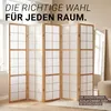 6-delig roomdivider, Shoji-scherm, naturel Productafbeelding-voorbeeld 7