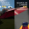 KINGSLEEVE® Parasol déporté inclinable Ø 330cm rouge Voir les images du produit 4