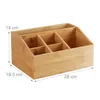 Relaxdays Tischorganizer Bambus, 6 Fächer, mit Produktbild-Vorschau 4