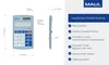MAUL 7261034, Calculadora MAUL M 8, color azul claro Vista previa de la imagen del producto 5