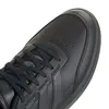 A close-up view of the toe area of a black Adidas sneaker. Produktbild-Vorschau