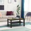 DEQORI Couchtisch 90x55 cm Schwarz 'Goldenes Rillendesign' Produktbild-Vorschau 4