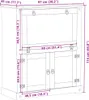 vidaXL Vinotéka  97x45x114 cm z masivního borovicového Náhled obrázku produktu 8