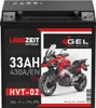 LANGZEIT HVT-02 HVT-2 Motorradbatterie GEL 12V 33Ah 430AEN Produktbild-Vorschau 2