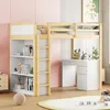 A child's bedroom with a loft bed, desk, and bookshelf. Anteprima dell’immagine prodotto