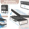 Lit pliant ELONEO avec matelas haut de gamme, 90 x 200 cm Voir les images du produit 7