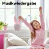 Nachtlicht,Kinder Wecker, mit niedlicher rosa Hasen, Snooze Produktbild-Vorschau 7