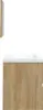 vidaXL Armoire sous lavabo avec lavabo miroir chêne Sonoma Voir les images du produit 4