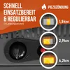 NAYVER Gasheizofen inkl. Schlauch und Druckminderer Camping Produktbild-Vorschau 2