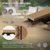 ML-Design WPC Abschlussleiste Teak für Terrassenfliesen Produktbild-Vorschau 3