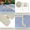 tectake® Bistrotisch Set Frieda, klappbar für 2 Personen Produktbild-Vorschau 4
