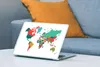 MuchoWow® Laptop Aufkleber Sticker Cover Weltkarte - Bunt - Produktbild-Vorschau 4