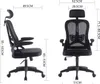 Fotel Biurowy Obrotowy Ergonomiczny Czarny Horseking Siatka Podgląd zdjęcia produktu 7
