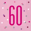 60. Geburtstag Partyset Einweggeschirr rosa pink 48 tlg. Produktbild-Vorschau 4