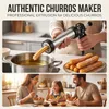 Gebäckpresse aus Edelstahl, 9 Scheiben, 7 Tüllen, Churros-Maker Anteprima dell’immagine prodotto